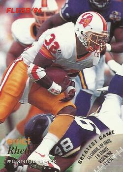 Errict Rhett Tampa Bay Buccaneers 1996 Fleer NFL #136